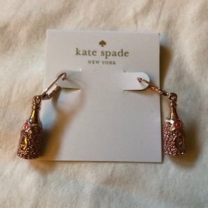 Kate Spade make magic champagne earrings